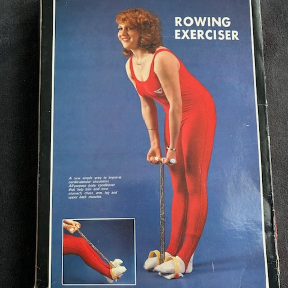 Vintage Spring Action Rowing Exerciser in Box